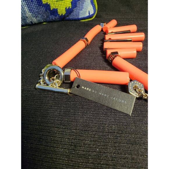 Marc By Marc Jacobs Pink Lava Necklace - One Size. With bag. - Picture 2 of 4